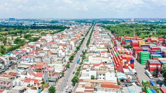  Một góc thành phố Dĩ An, tỉnh Bình Dương. (Nguồn: TTXVN) 
