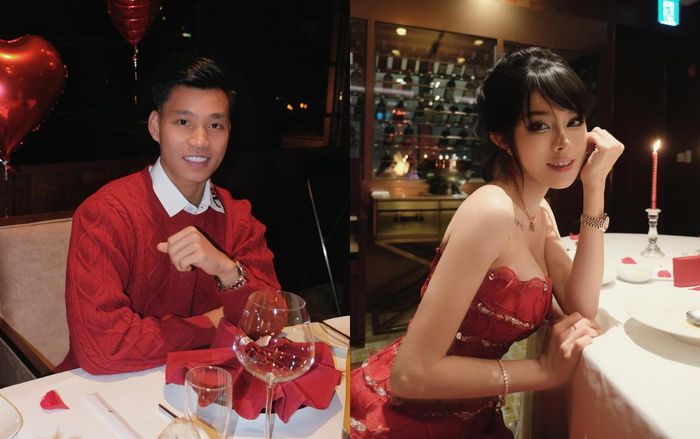 Vũ Văn Thanh có bữa tối lãng mạn bên bạn gái trong ngày tình nhân.