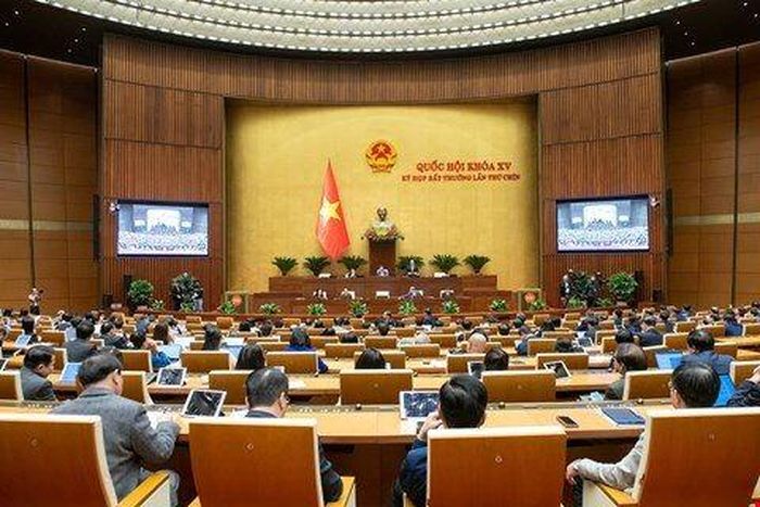 Chiều 13/2, Quốc hội thảo luận ở hội trường về Dự án Luật Ban hành văn bản quy phạm pháp luật (sửa đổi). Ảnh: ST