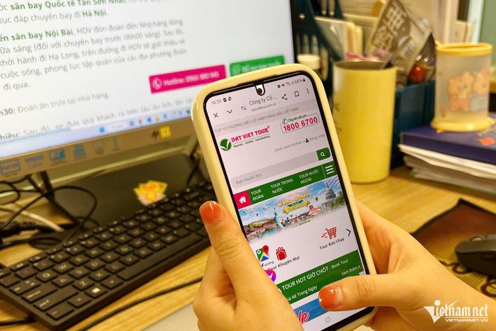 Chuyên gia VNNIC khuyến nghị: Người dùng nên lựa chọn các website gắn với tên miền quốc gia “.vn” để giao dịch. Ảnh: T.T