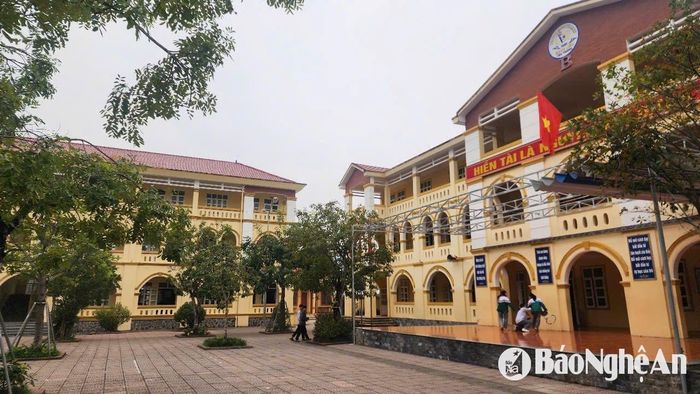 Trường THCS Bạch Liêu là 1 trong 9 trường trọng điểm chất lượng cao bậc THCS của tỉnh Nghệ An. Ảnh: Mỹ Hà