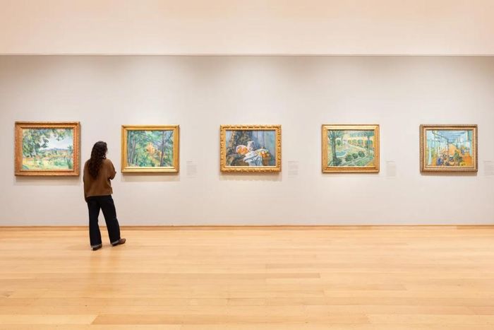 Một góc triển lãm tại Phòng trưng bày Courtauld ở London (Anh)