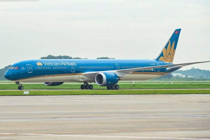 Siêu máy bay bay thân rộng Boeing 787-10 của Vietnam Airlines. Ảnh minh họa: vov.vn