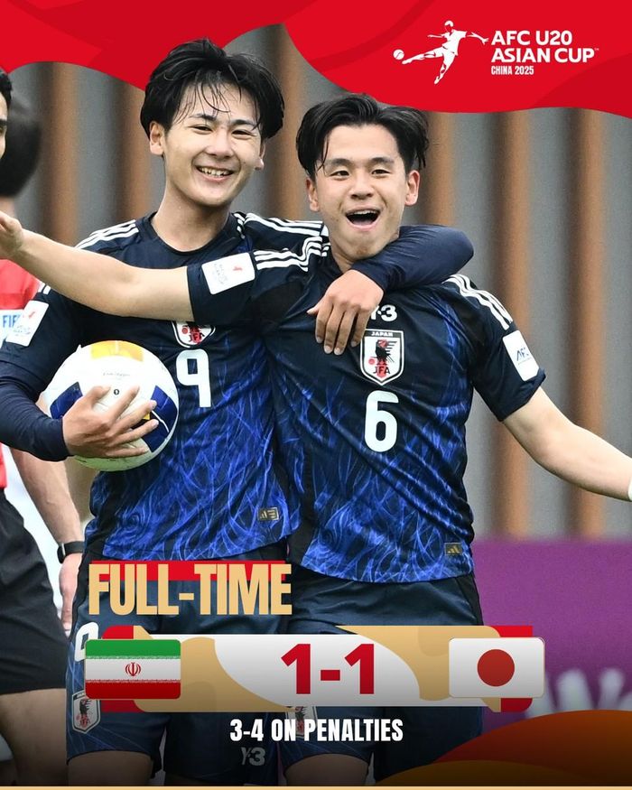 U20 Nhật Bản đã đi tiếp sau loạt đá luân lưu