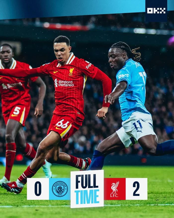Trận đấu khép lại với tỷ chiến thắng chung cuộc 2-0 cho Liverpool