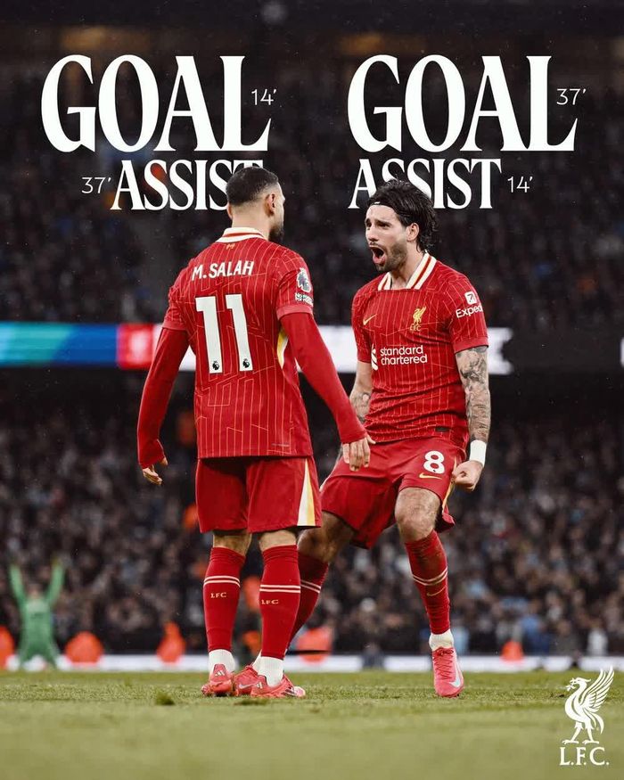 Liverpool dẫn trước Man City 2-0 ngay trong hiệp 1
