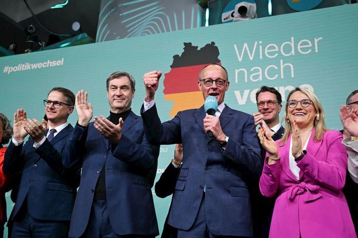 Ông Friedrich Merz - lãnh đạo đảng Liên minh Dân chủ/Xã hội Cơ đốc giáo (CDU/CSU) - người chiến thắng trong cuộc bầu cử Quốc hội ở Đức ngày 23/2. Ảnh: Getty