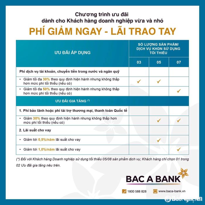 Chương trình kéo dài đến hết năm 2025 với nhiều ưu đãi hấp dẫn. Ảnh: BAB