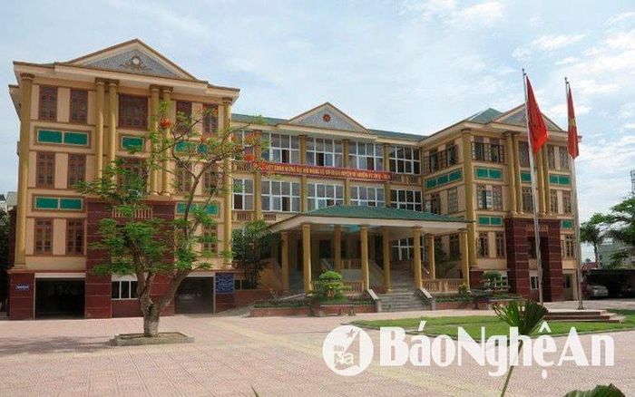 Trụ sở làm việc của Huyện ủy Đô Lương hiện tại. Ảnh: CSCC