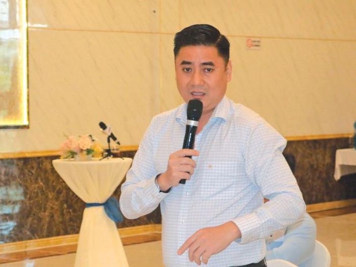  Đại diện doanh nghiệp cấp, thoát nước phát biểu. Ảnh: Nguyễn Tuấn 