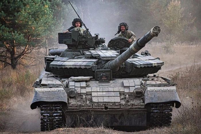 Xe tăng T-64BV đã qua nâng cấp của quân đội Ukraine.