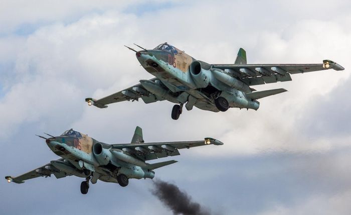 Máy bay Su-25 của không quân Nga.
