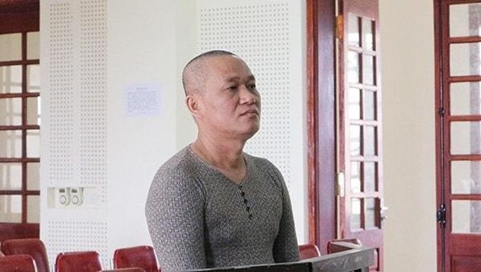 Lê Văn Trường tại phiên xét xử sơ thẩm. Ảnh: Trần Vũ