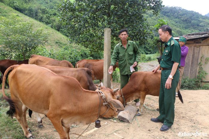 Nhờ sự giúp đỡ của đảng viên quân hàm xanh, gia đình ông Xồng Nhìa Lỳ đã vươn lên thoát nghèo. Ảnh: Khánh Ly