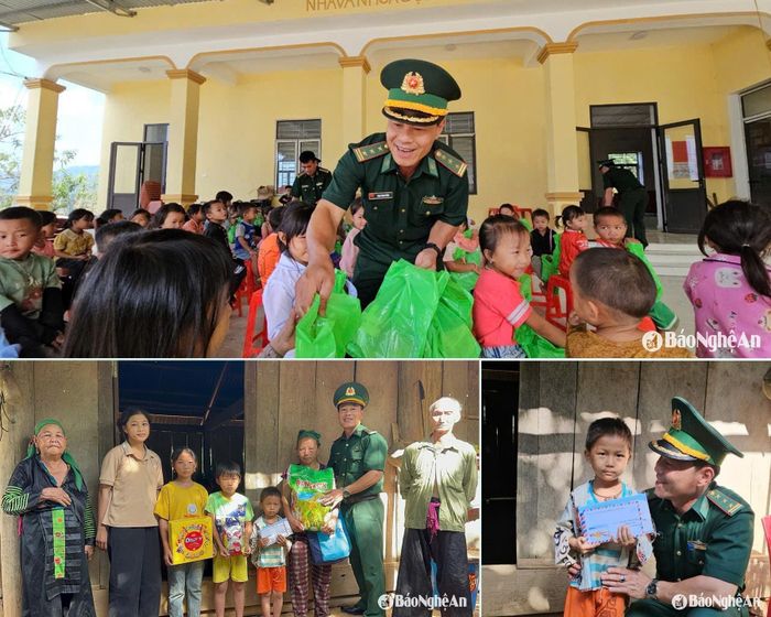 Thượng tá Phan Thanh Hồng thường xuyên kêu gọi vận động được những phần quà ý nghĩa cho các em nhỏ vùng cao. Ảnh: NVCC