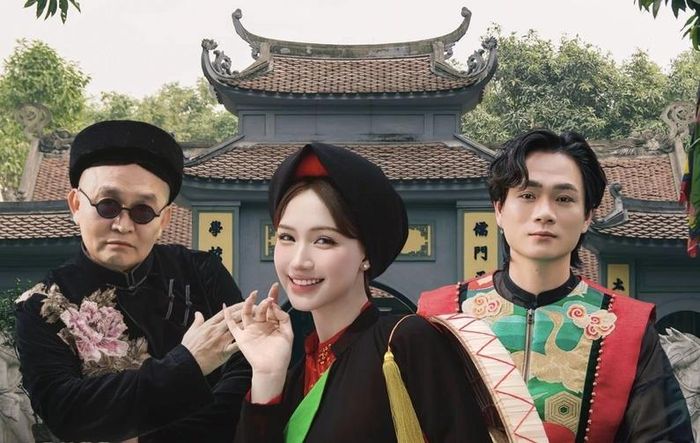  Hòa Minzy gây ấn tượng với MV Bắc Bling có sự tham gia của NSƯT Xuân Hinh và Tuấn Cry. Ảnh: FBNV. 