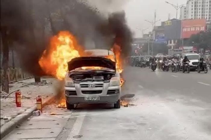 Hiện trường vụ cháy.