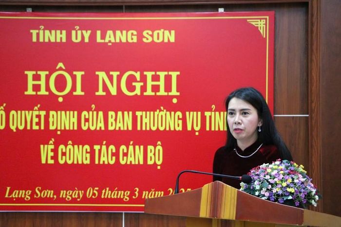 Tân Trưởng Ban Nội chính Tỉnh ủy Lạng Sơn Đoàn Thu Hà.