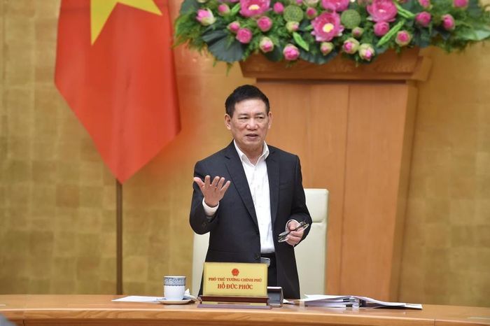 Phó thủ tướng Hồ Đức Phớc phát biểu kết luận cuộc họp về dự thảo Luật 69. Ảnh: Trần Mạnh/VGP.