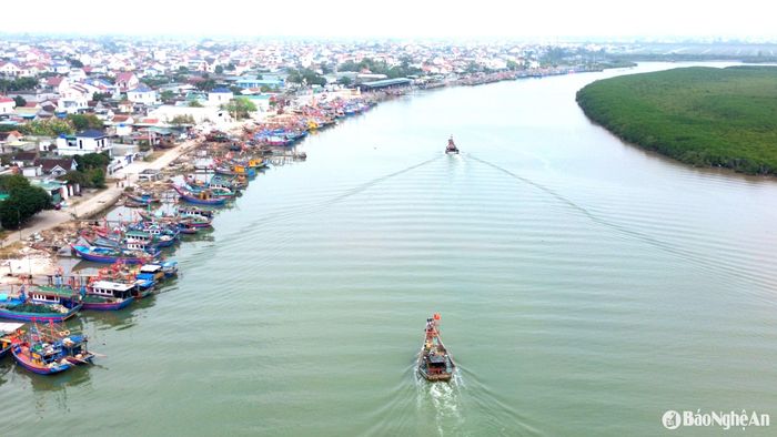 Vùng ven biển của huyện Diễn Châu. Ảnh: Xuân Hoàng
