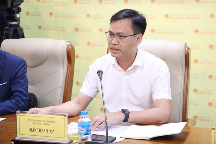 Vụ trưởng Vụ Kế hoạch – Tài chính, Bộ GD-ĐT Trần Thanh Đạm (Ảnh: Duy Thông)