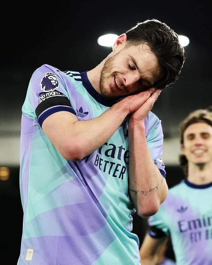 Declan Rice ghi bản gỡ hòa cho Pháo thủ
