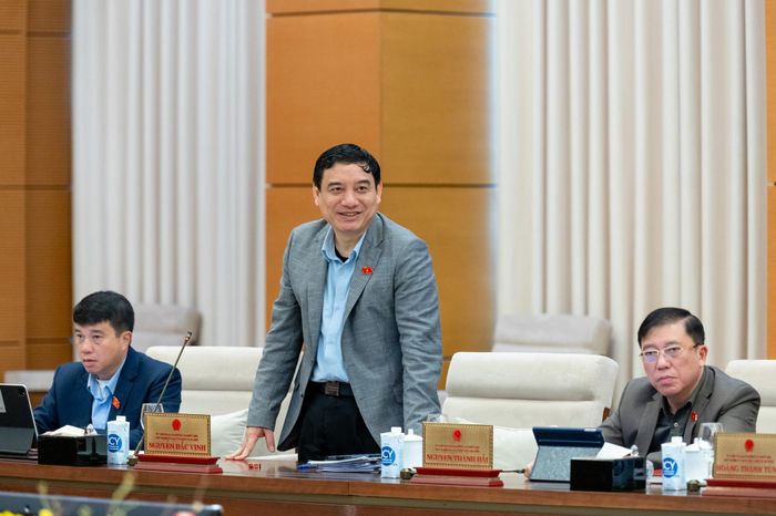 Chủ nhiệm Ủy ban Văn hóa và Xã hội Nguyễn Đắc Vinh phát biểu