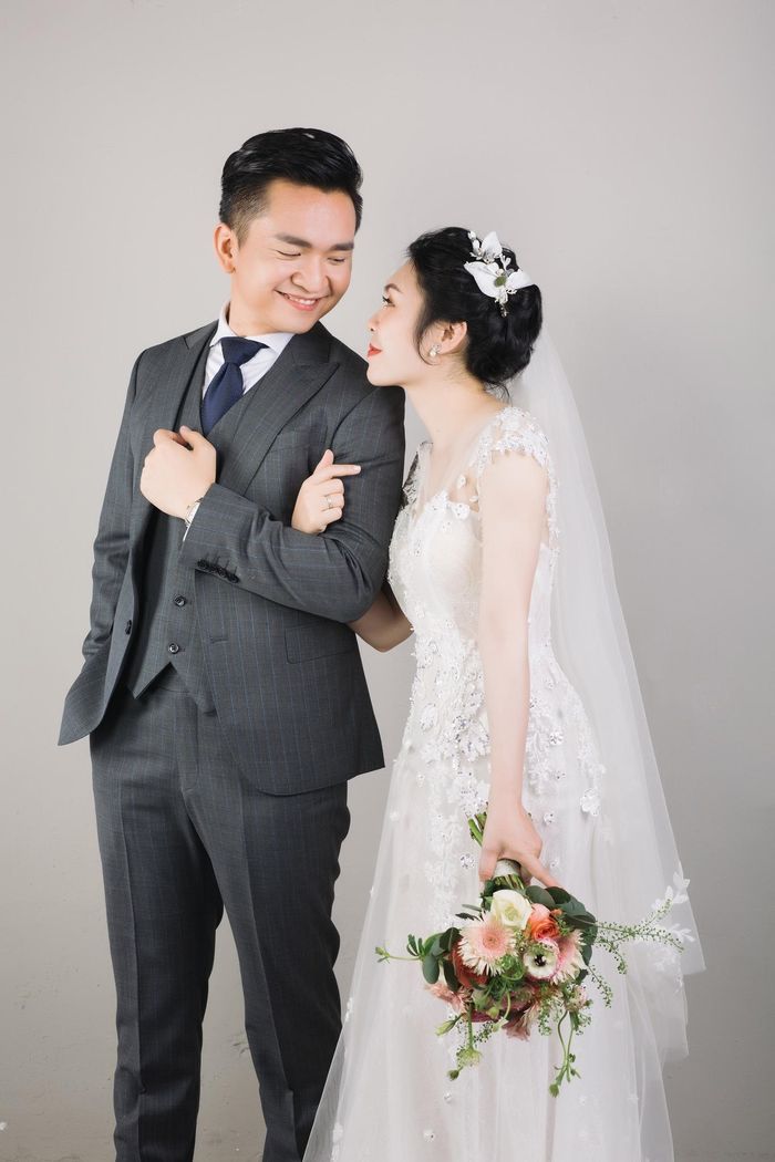 Ảnh cưới của MC Hạnh Phúc. (Ảnh: FBNV)