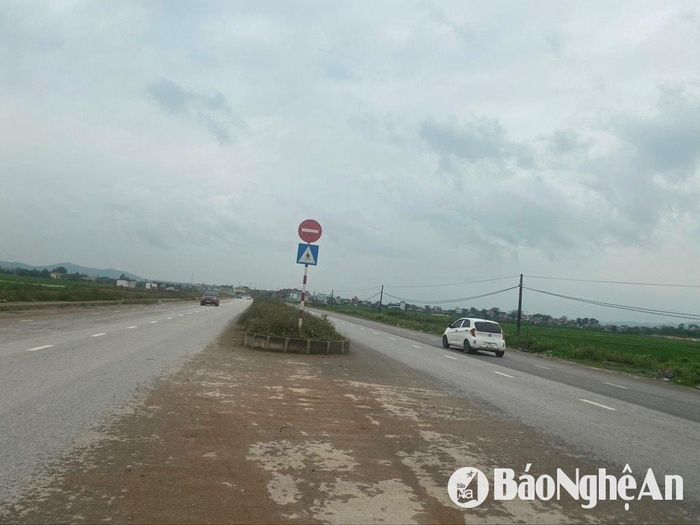 Một số đoạn ở Yên Thành không vướng giải phóng mặt bằng đã thi công xong. Ảnh: Văn Trường