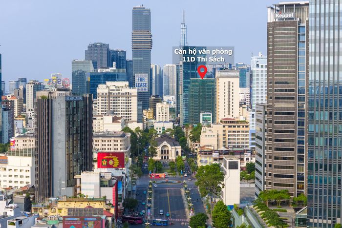 Cách dự án Golden Saigon Plaza khoảng 1,5 km, dự án căn hộ và văn phòng cao cấp tại số 11D Thi Sách hiện đã được cất nóc, hoàn thiện phần bê tông cốt thép.
