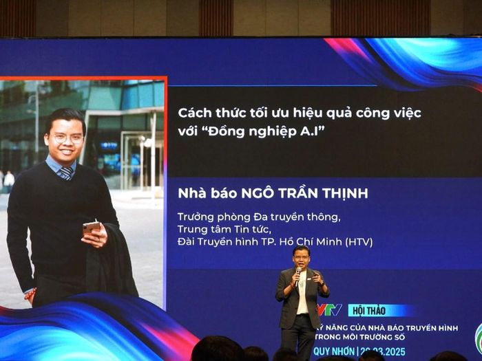 Nhà báo Ngô Trần Thịnh, Trưởng phòng Đa Truyền thông, Trung tâm tin tức, Đài Truyền hình Thành phố Hồ Chí Minh nhìn nhận, AI đã trở thành công cụ đắc lực trong việc phân tích dữ liệu, tối ưu hóa kịch bản và cải thiện chất lượng sản phẩm truyền thông