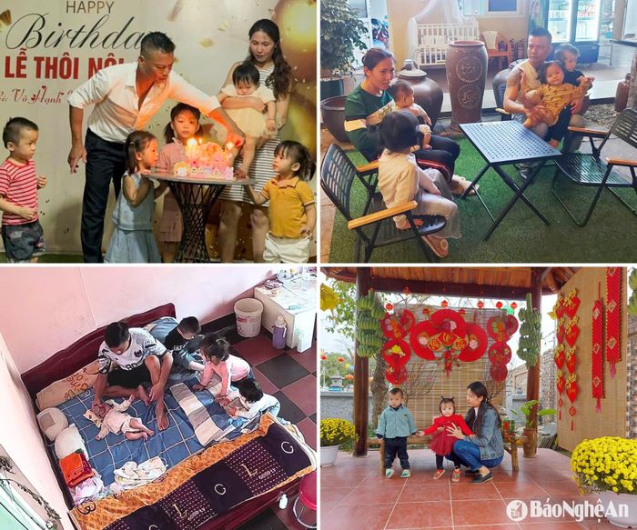 Từ những mảnh ghép không hoàn hảo, anh Duẩn, chị Hạnh đã tạo nên một gia đình hạnh phúc. Ảnh: NVCC