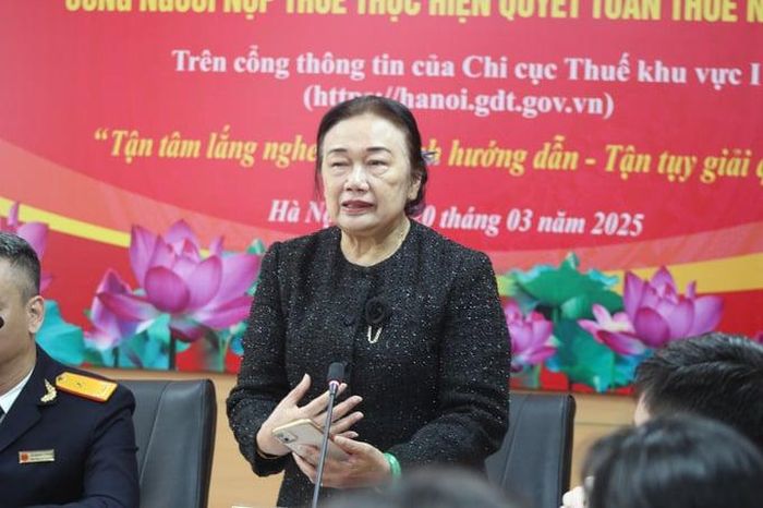 Chủ tịch Hội Tư vấn Thuế Việt Nam Nguyễn Thị Cúc. 