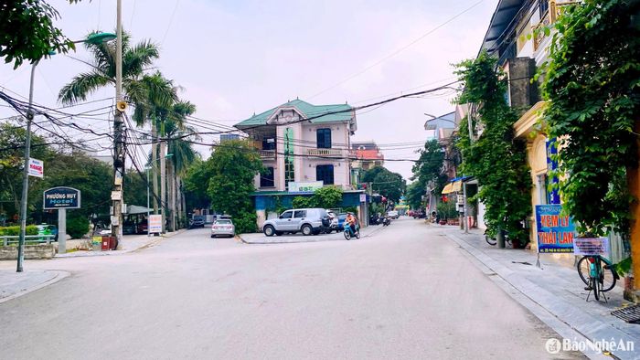 Đường Nguyễn Tài trước khi trở thành phố đi bộ. Ảnh tư liệu: QA