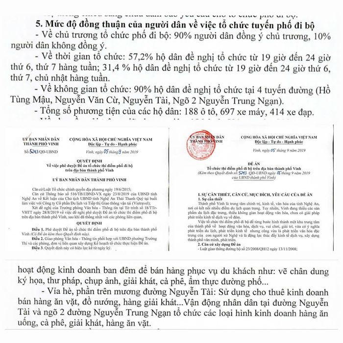 Đề án tổ chức thí điểm phố đi bộ (được UBND TP. Vinh phê duyệt tại Quyết định số 5243/QĐ-UBND ngày 5/9/2025) nêu rõ phương án tổ chức kinh doanh trên mương số 2 đường Nguyễn Tài. Ảnh: Nhật Lân