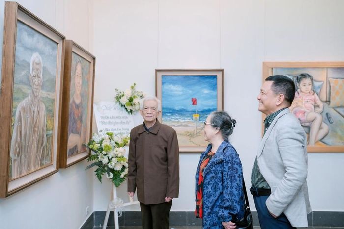 Những người thân và cũng là nhân vật trong triển lãm của Đặng Thanh Huyền