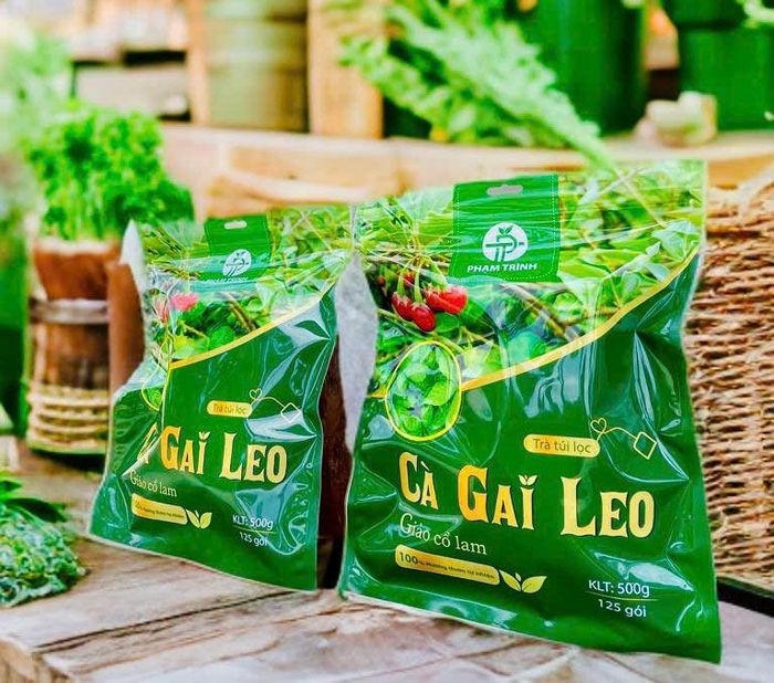 Sản phẩm trà túi lọc thảo mộc cà gai leo - Giảo cổ lam được chứng nhận OCOP 3 sao.