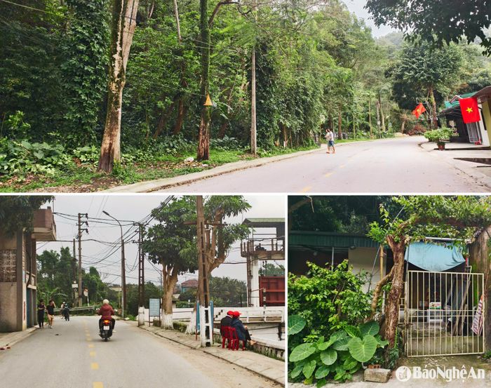 Những góc nhỏ bình yên dưới chân núi Quyết. Ảnh: Diệp Thanh