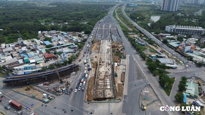 Nút giao An Phú đã đạt hơn 65% khối lượng công việc và đang trong giai đoạn tăng tốc