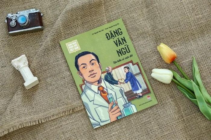 Cuốn sách tranh "Đặng Văn Ngữ - Tận hiến cả cuộc đời" vừa được Nhà xuất bản Kim Đồng phát hành - Ảnh: NXB Kim Đồng