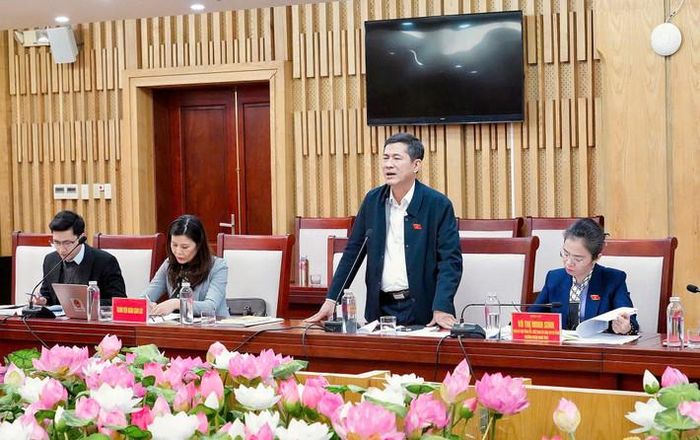  ĐBQH Thái Văn Thành - Phó trưởng Đoàn giám sát phát biểu tại buổi làm việc với UBND tỉnh 