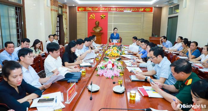 Quang cảnh cuộc làm việc. Ảnh: Thành Duy