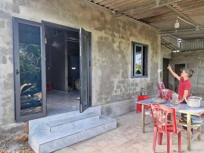 Ngôi nhà của bà Nguyễn Thị Lịch ở xã Đức Lĩnh, huyện Vũ Quang cơ bản hoàn thành, đưa vào sử dụng
