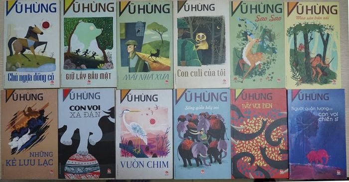Bộ sách văn học thiếu nhi của Vũ Hùng được nhận giải Vàng – Sách hay, Giải thưởng Sách Việt Nam 2016. Ảnh: Bình Thanh.