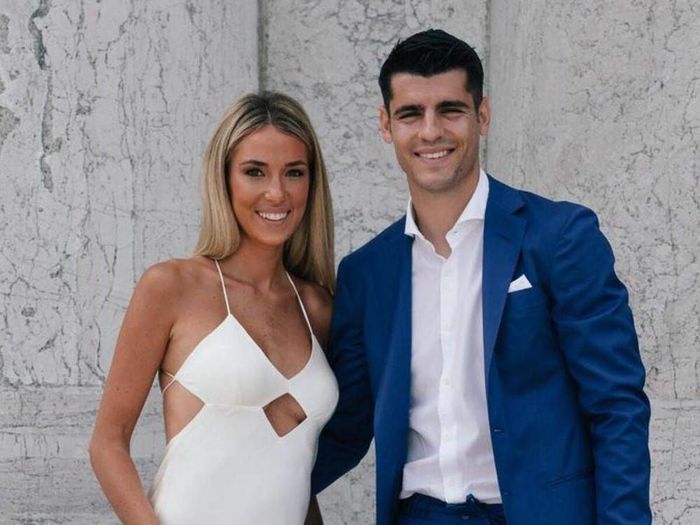 Alice Campello bên ông xã Morata.