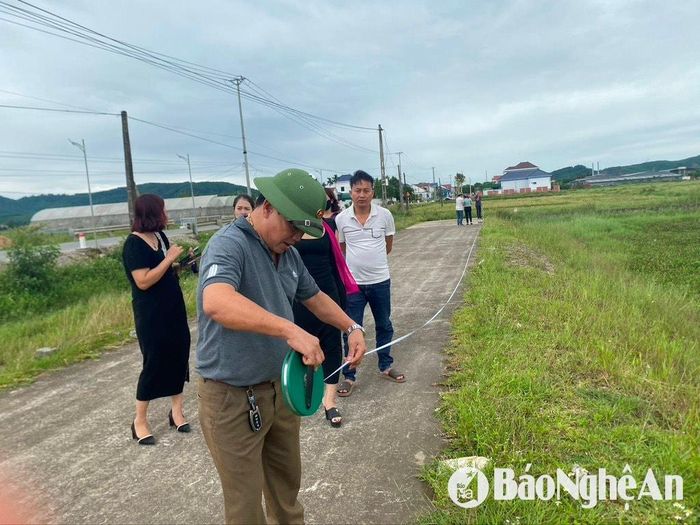 Khu vực đất ở xã Bảo Thành, huyện Yên Thành đang "nóng" lên do thông tin sáp nhập các xã. Ảnh: Hải An