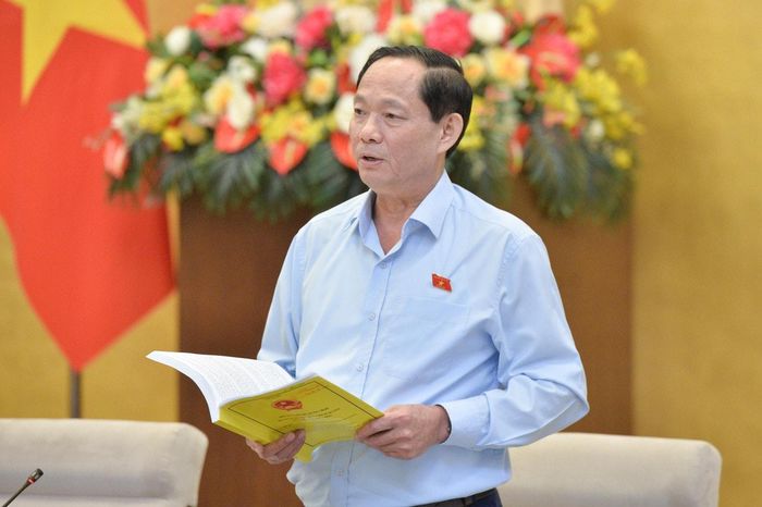 Phó Chủ tịch Quốc hội Trần Quang Phương phát biểu. Ảnh: Hồ Long