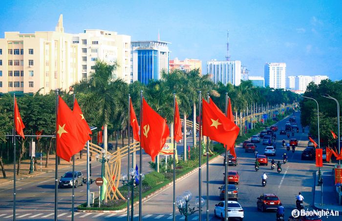 Một góc trung tâm thành phố Vinh. Ảnh: Thành Duy