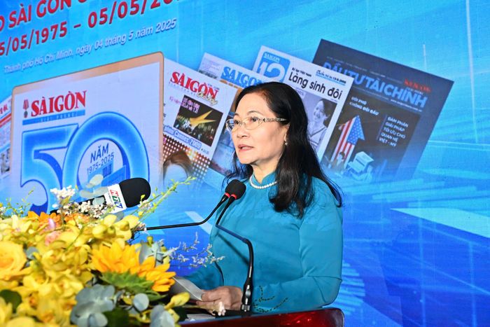 Đồng chí Nguyễn Thị Lệ phát biểu tại buổi lễ