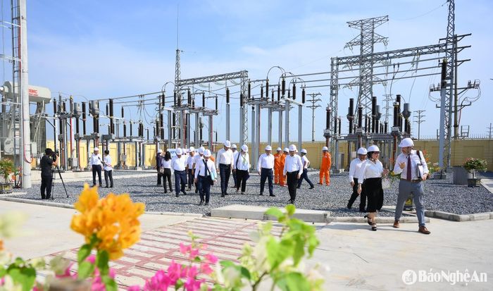 Trạm biến áp 110kV Nam Cấm. Ảnh: Thành Cường